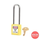 Master Lock 410LTYLW Yellow Keyed Different Safety Padlock Zenex Thermoplastic 1