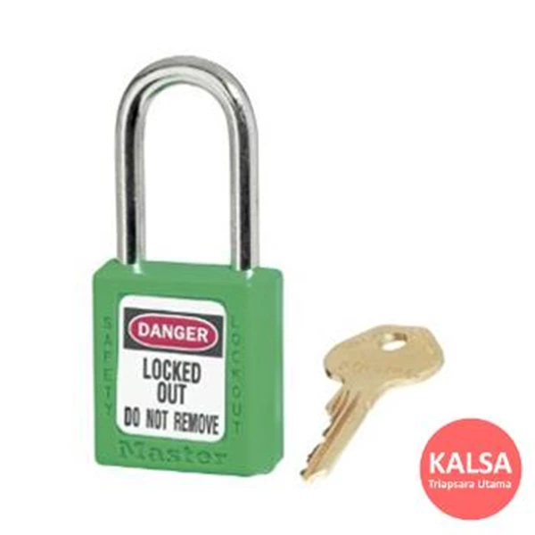 Master Lock 410MKGRN Green Master Keyed Safety Padlock Zenex Thermoplastic