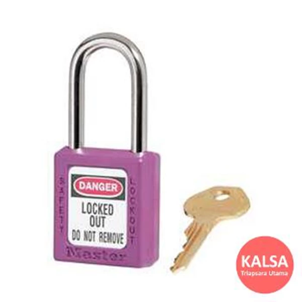 Master Lock 410PRP Purple Keyed Different Safety Padlock Zenex Thermoplastic