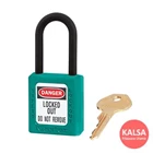 Master Lock 406TEAL Teal Keyed Different Safety Padlock Zenex Thermoplastic 1
