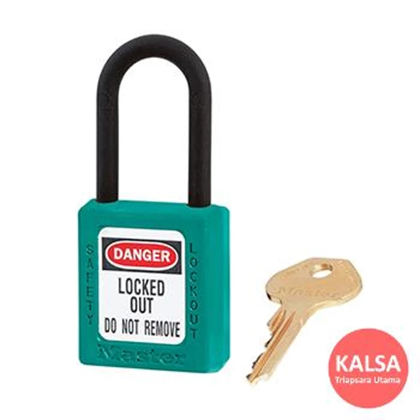 Master Lock 406TEAL Teal Keyed Different Safety Padlock Zenex Thermoplastic