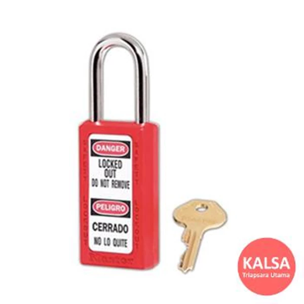Master Lock 411RED RED Keyed Different Safety Padlock Zenex Thermoplastic
