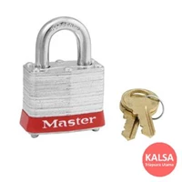 Master Lock 3KARED Keyed Alike Steel Safety Padlocks