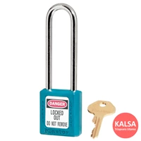Master Lock 410LTTEAL Teal Keyed Different Safety Padlock Zenex Thermoplastic