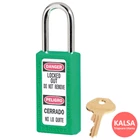Master Lock 411GRN Green Keyed Different Safety Padlock Zenex Thermoplastic 1