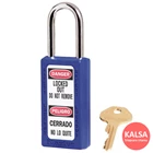 Master Lock 411BLU Blue Keyed Different Safety Padlock Zenex Thermoplastic 1