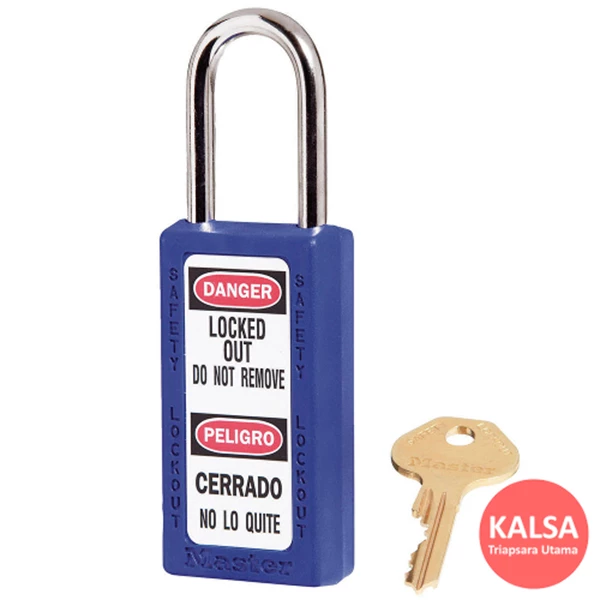 Master Lock 411BLU Blue Keyed Different Safety Padlock Zenex Thermoplastic