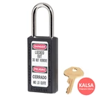 Master Lock 411BLK BLACK Keyed Different Safety Padlock Zenex Thermoplastic 1
