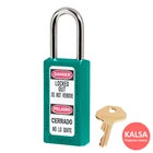 Master Lock 411TEAL TEAL Keyed Different Safety Padlock Zenex Thermoplastic 1