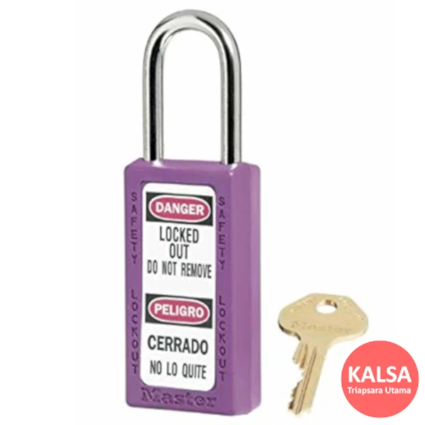 Master Lock 411PRP Purple Keyed Different Safety Padlock Zenex Thermoplastic