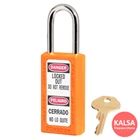 Master Lock 411ORJ Orange Keyed Different Safety Padlock Zenex Thermoplastic 1