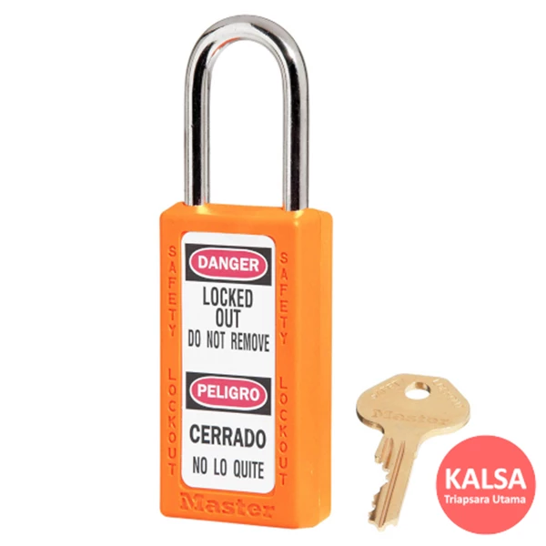 Master Lock 411ORJ Orange Keyed Different Safety Padlock Zenex Thermoplastic