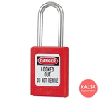 Master Lock S33RED Keyed Different Zenex Snap Lock Safety Padlock 1