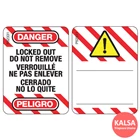 Master Lock S143 English Trilingual Danger Label Safety Tag 1